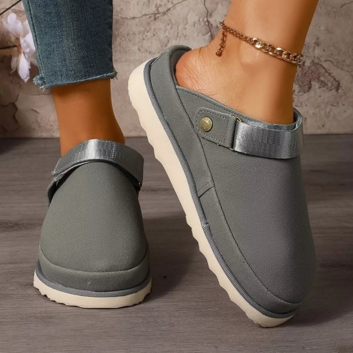 Round Toe Slip-Ons