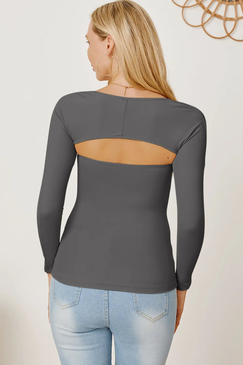 Cutout Raglan Sleeve Bolero and Tube Top, view 8