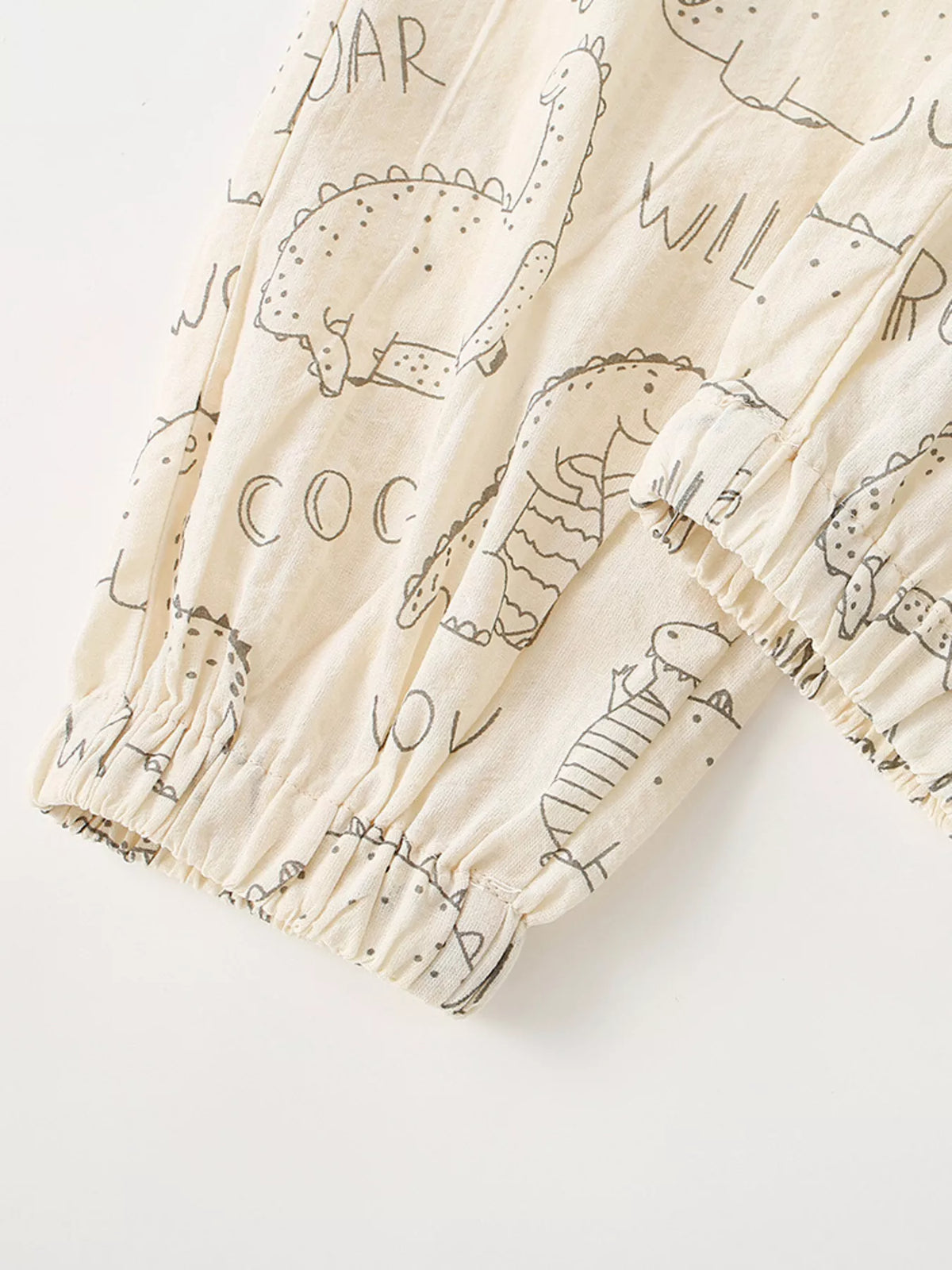 Children's Dinosaur Print Elastic Waist Pants - Lilixa.store