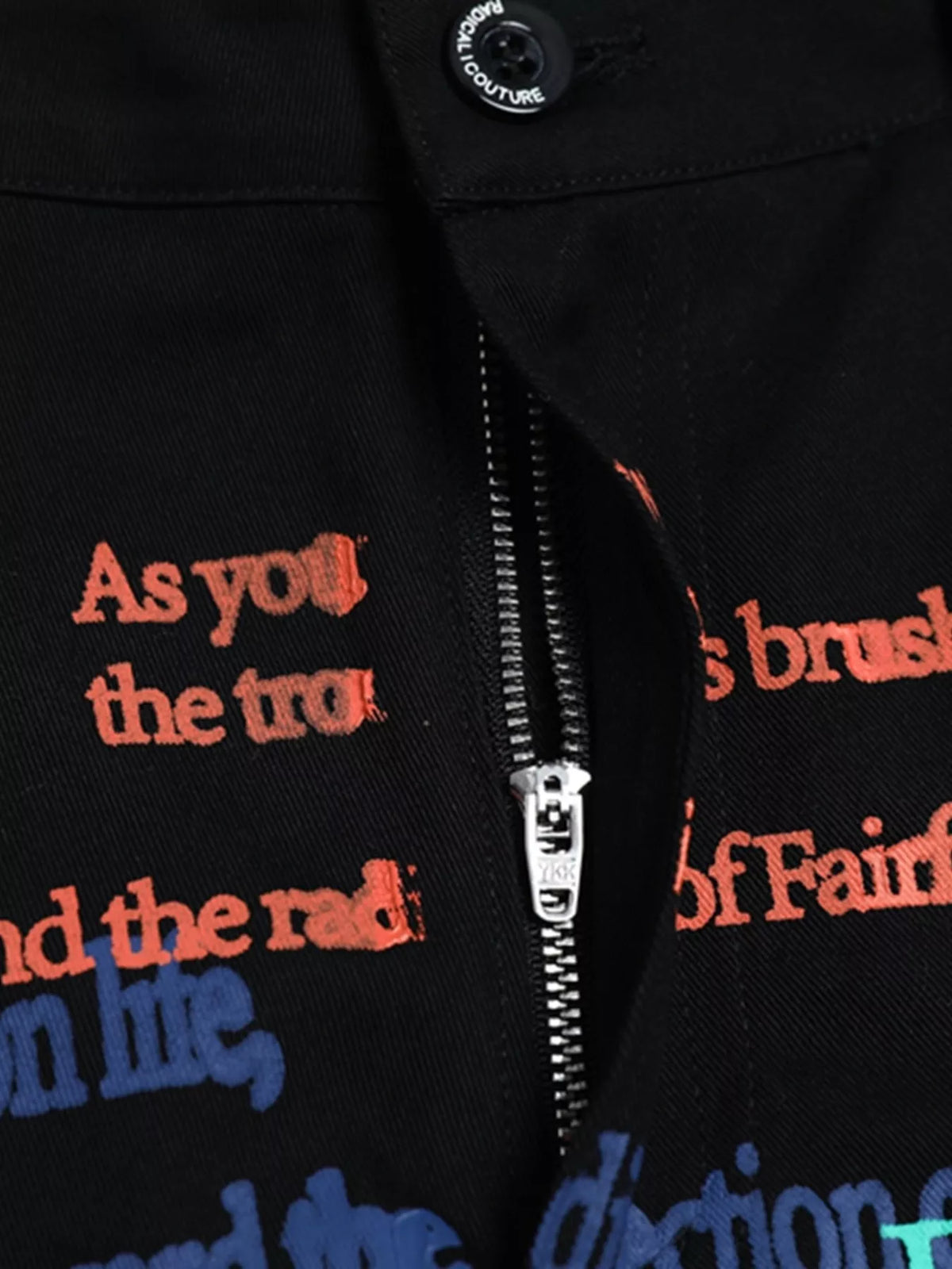 Men's Printed Cargo Pants in Black, view 7