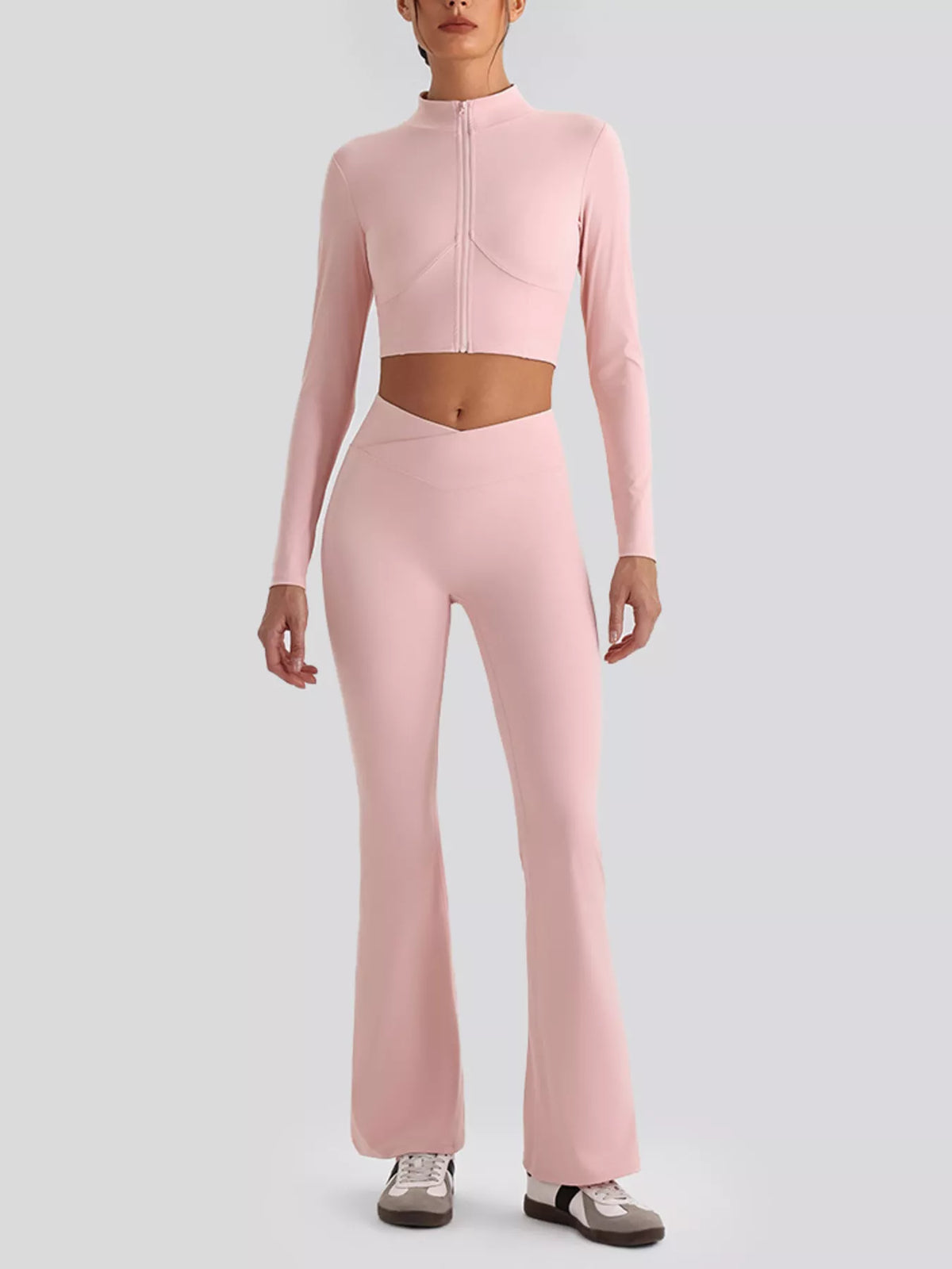 Seamless Criss-Cross V-Neck Tank and Leggings Active Set - Lilixa.store