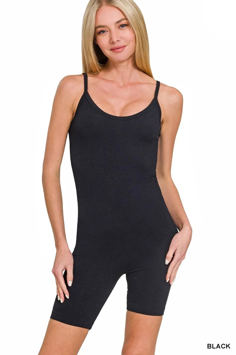 Zenana Ribbed Seamless Bodysuit - Lilixa.store