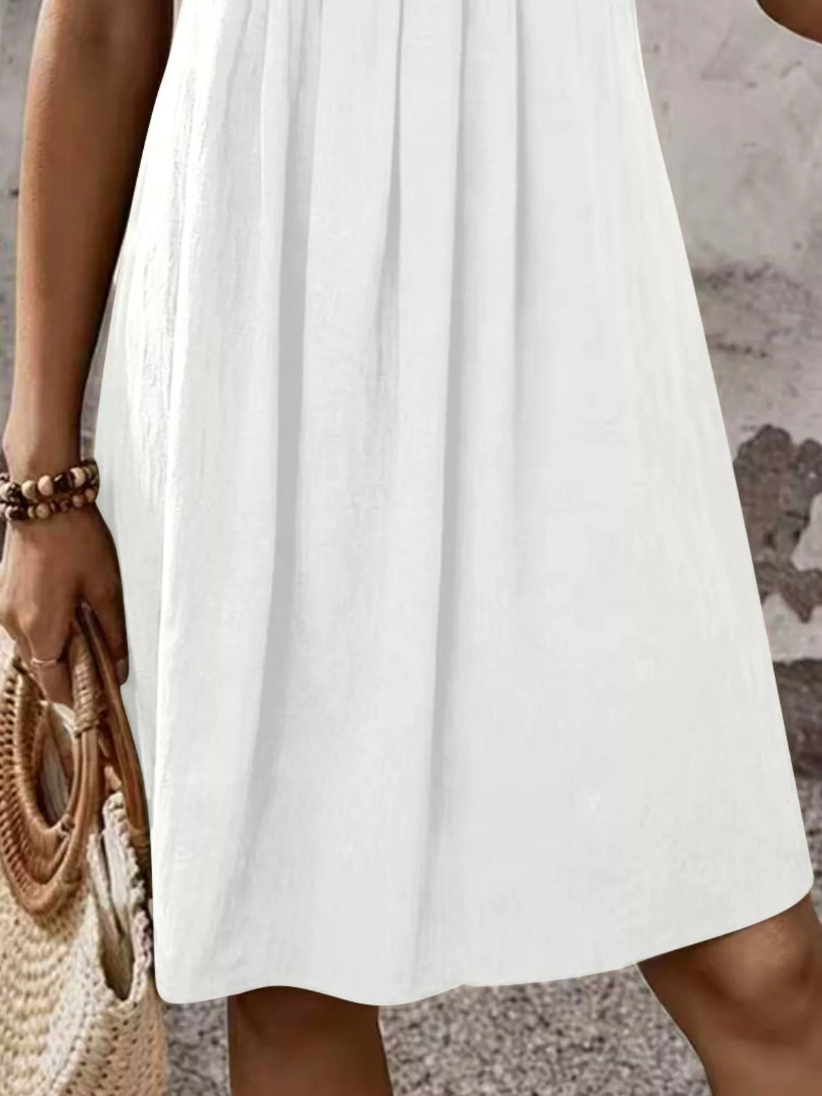 Zipper-Front Short Sleeve A-Line Dress - Lilixa.store