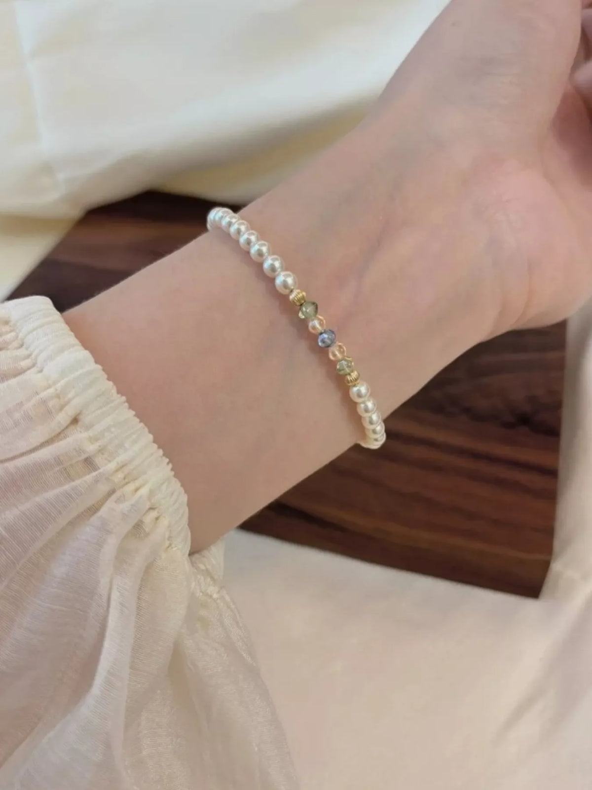 18K Gold-Plated Pearl Bracelet - Lilixa.store