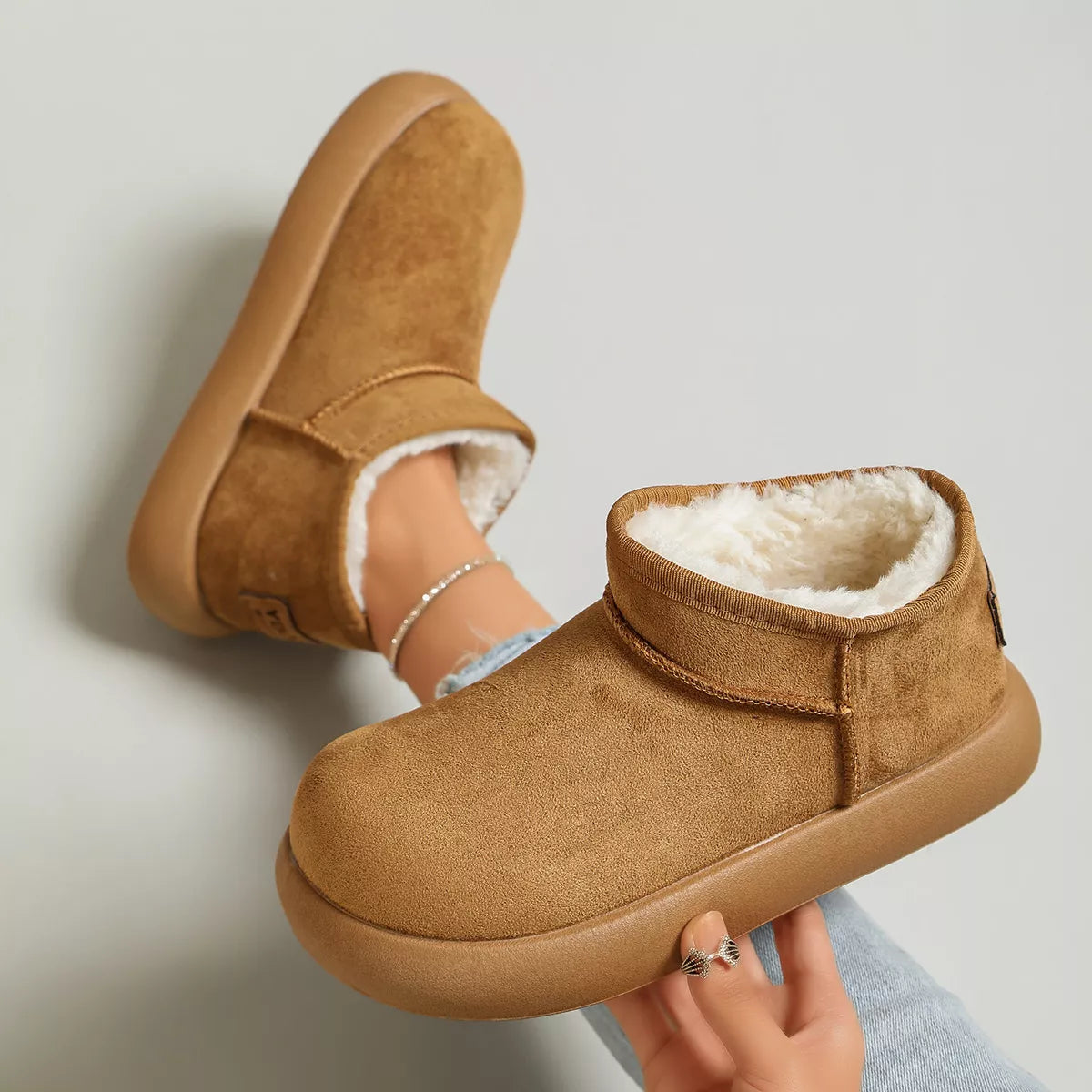 Round Toe Platform Boots