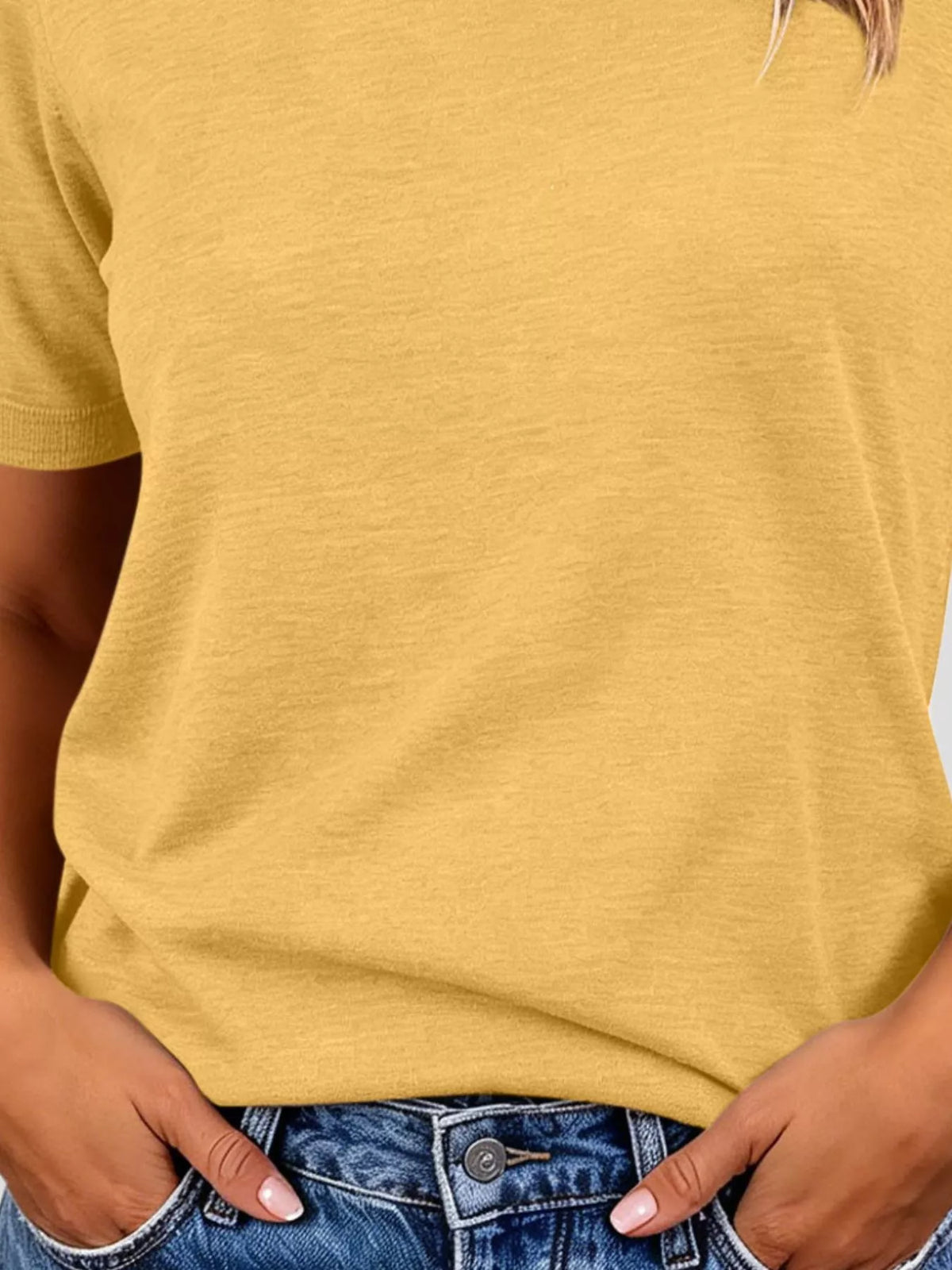 Classic Crew Neck Short Sleeve Knit Top - Lilixa.store