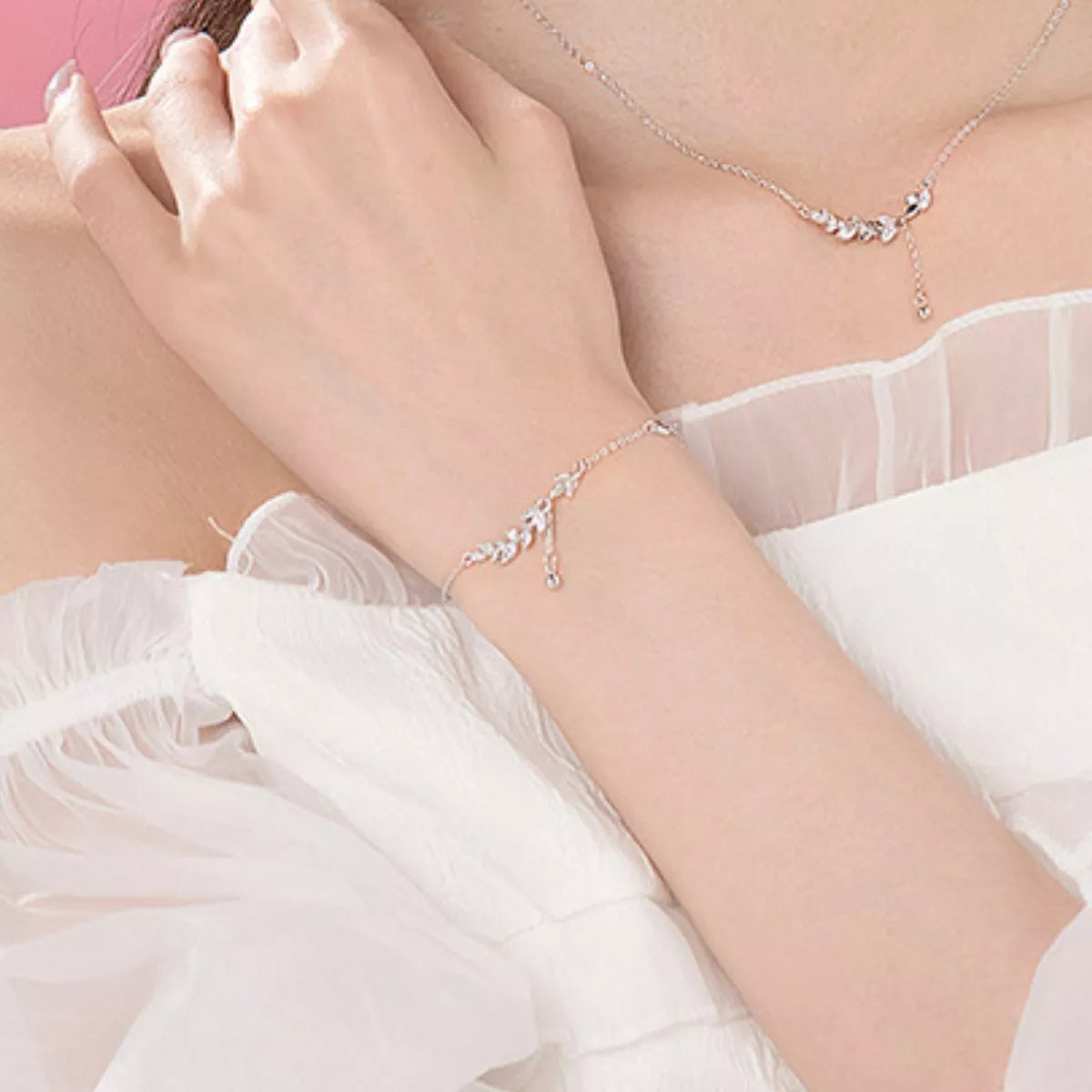 925 Sterling Silver Leaf Bracelet - Lilixa.store