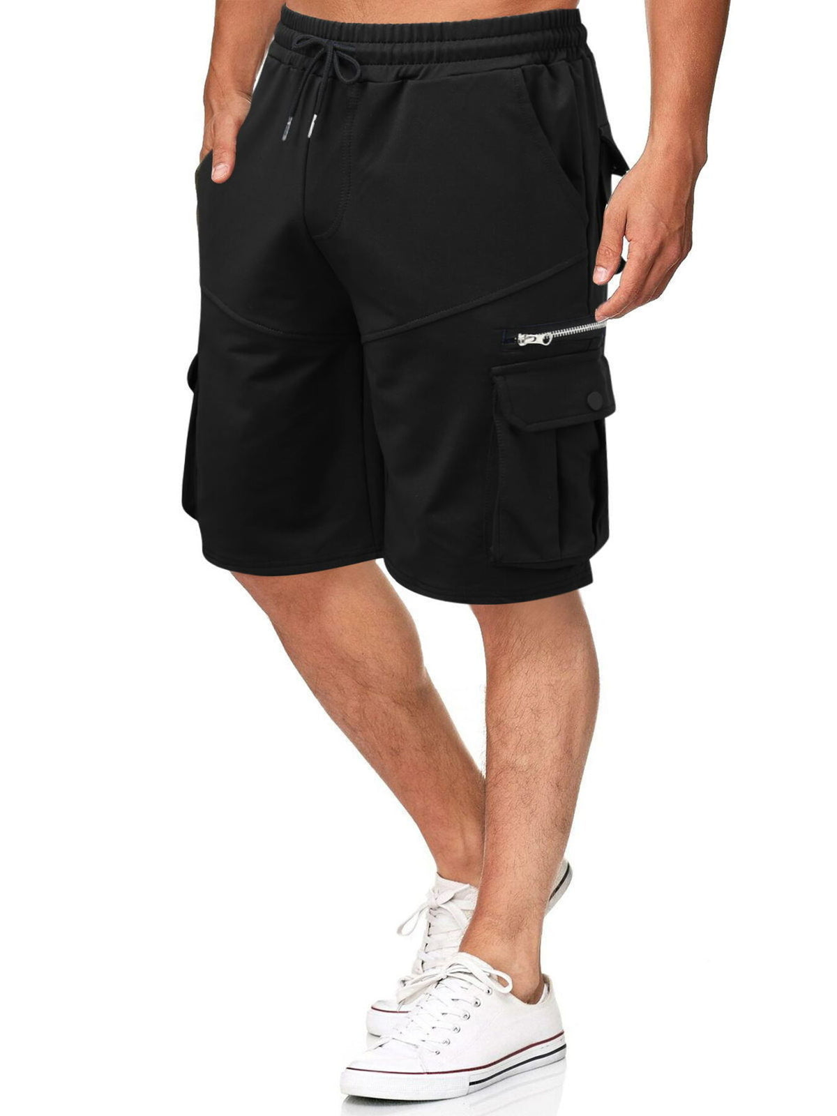 Men's Full Size Drawstring Cargo Shorts Plus Size