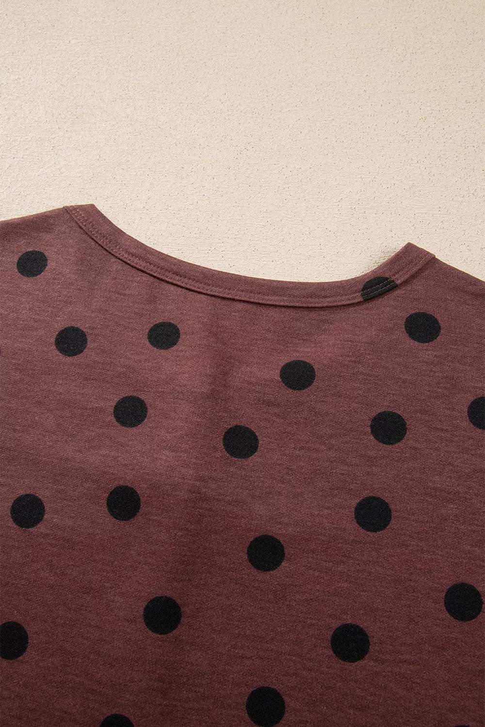 Polka Dot Button Front Long Sleeve Casual Shirt