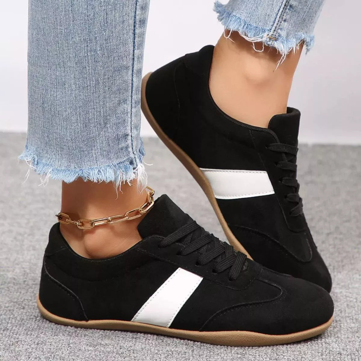 Round Toe Flats Sneakers - Lilixa.store