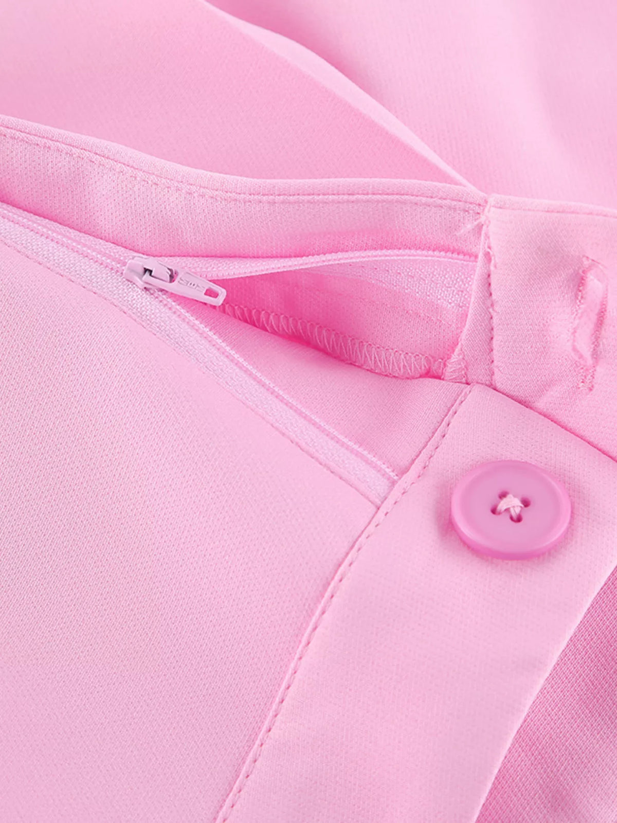 Sleeveless Blazer and Wide-Leg Pants Two-Piece Set in Pink, view 16