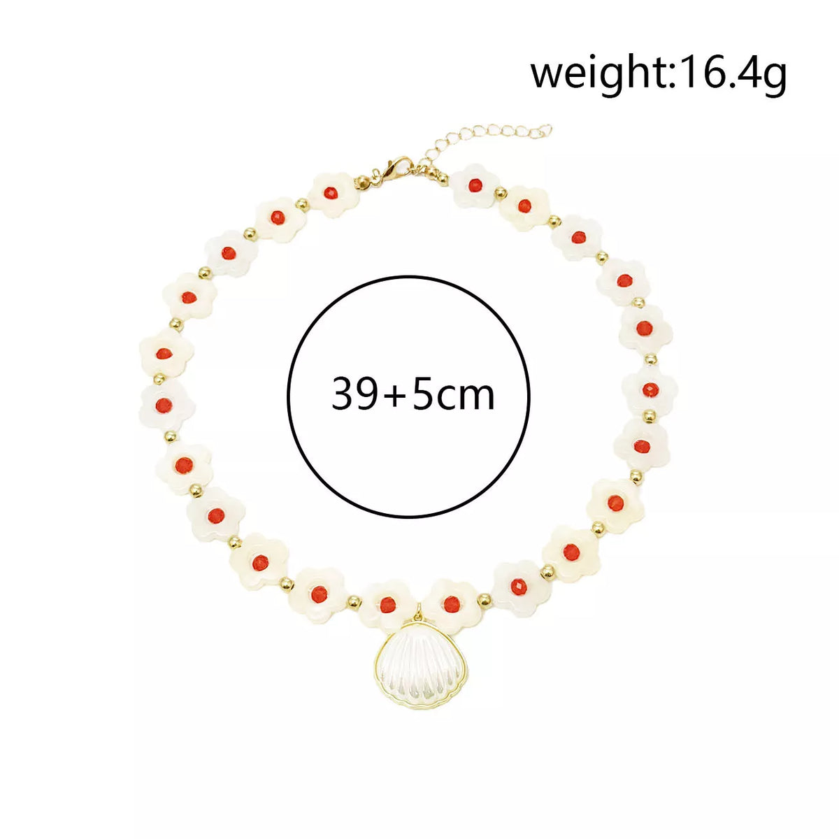 Charming Shell Pendant Beaded Necklace - Lilixa.store