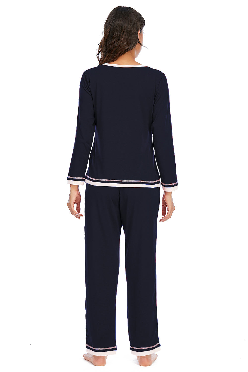 V-Neck Top and Pants Lounge Set - Lilixa.store