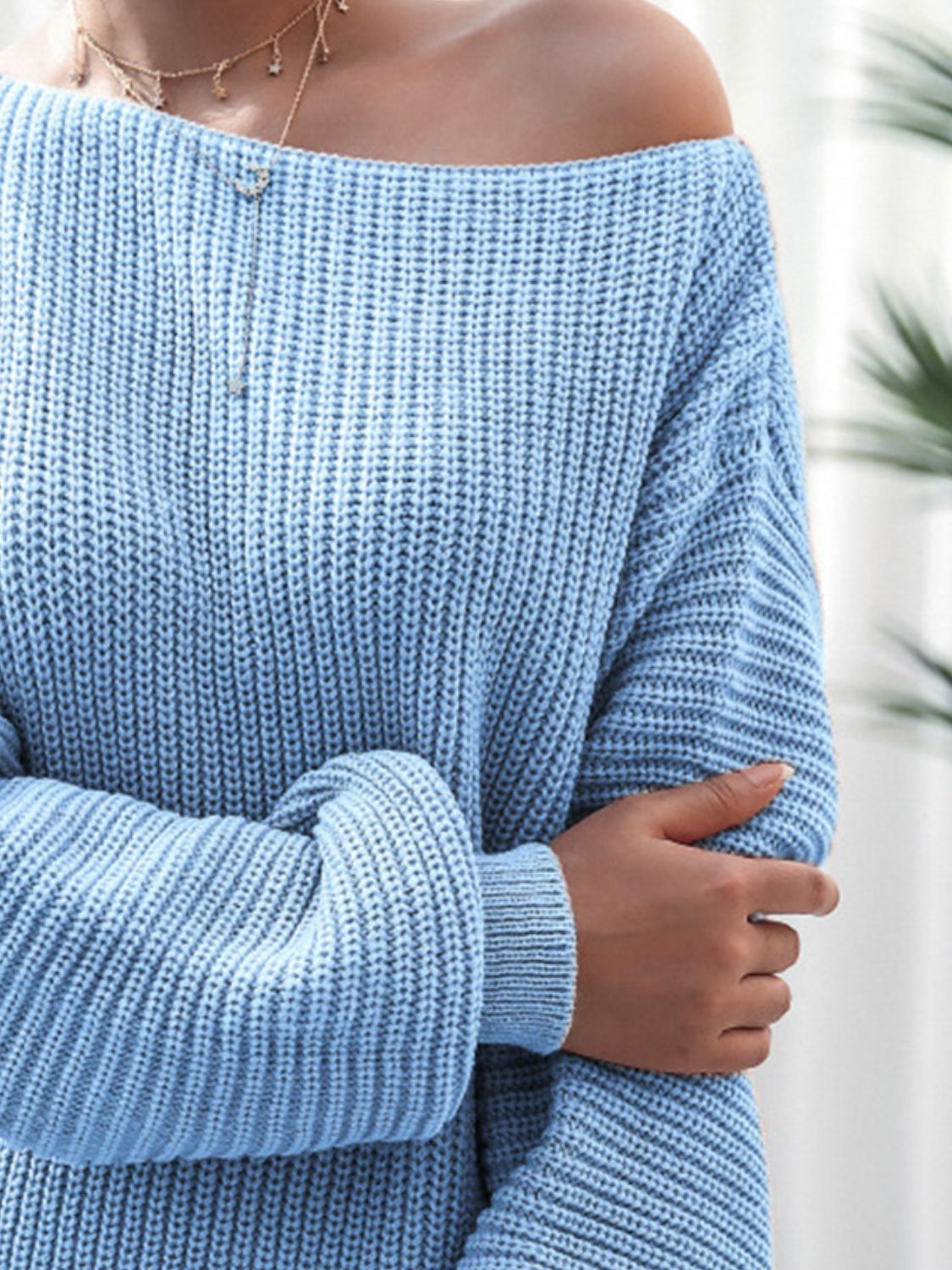 Rib-Knit Mini Sweater Dress, view 9