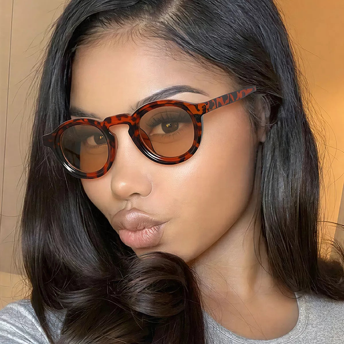 UV Protection Round Frame Sunglasses - Lilixa.store
