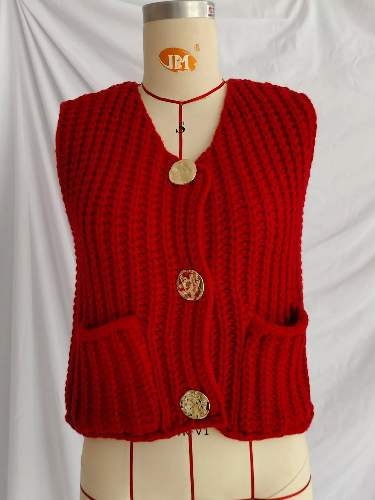 Button-Down Sweater Vest, view 5