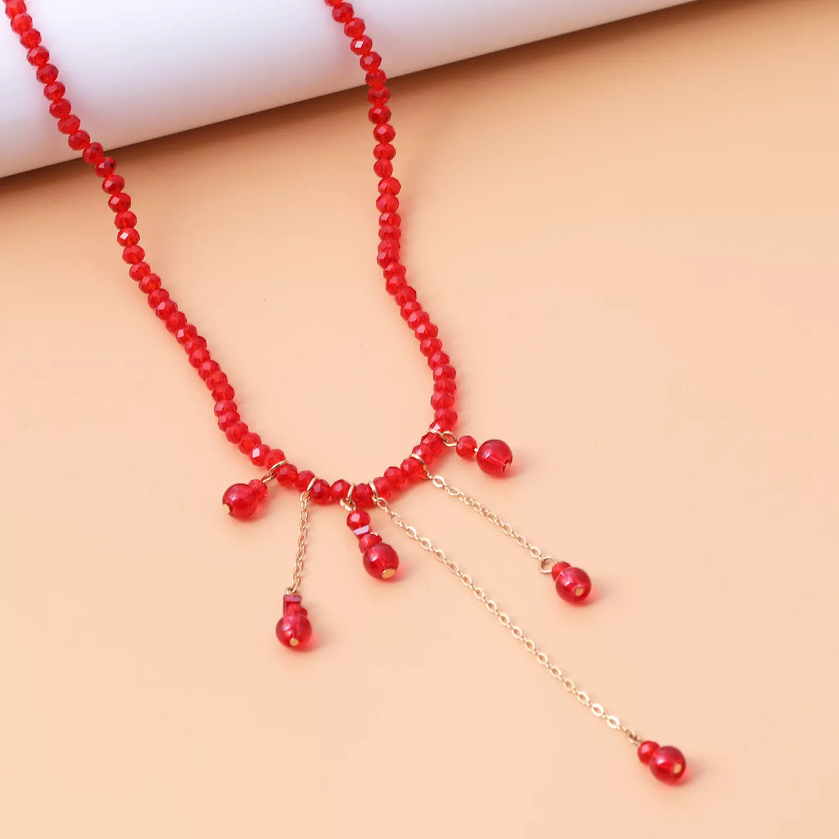 Gothic Beaded Tassel Necklace - Lilixa.store
