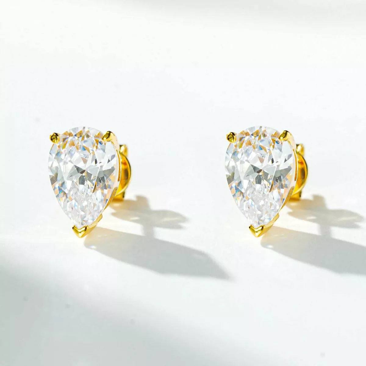 925 Sterling Silver Teardrop Stud Earrings - Lilixa.store