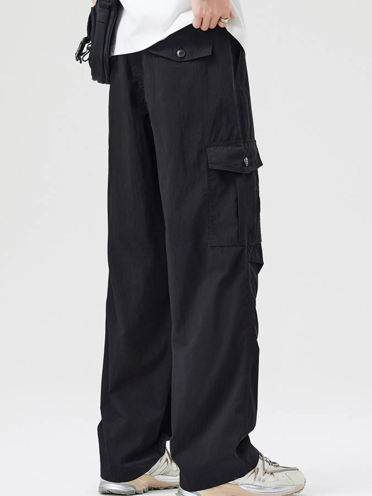 Men's Full Size Loose Fit Cargo Pants Plus Size, view 2