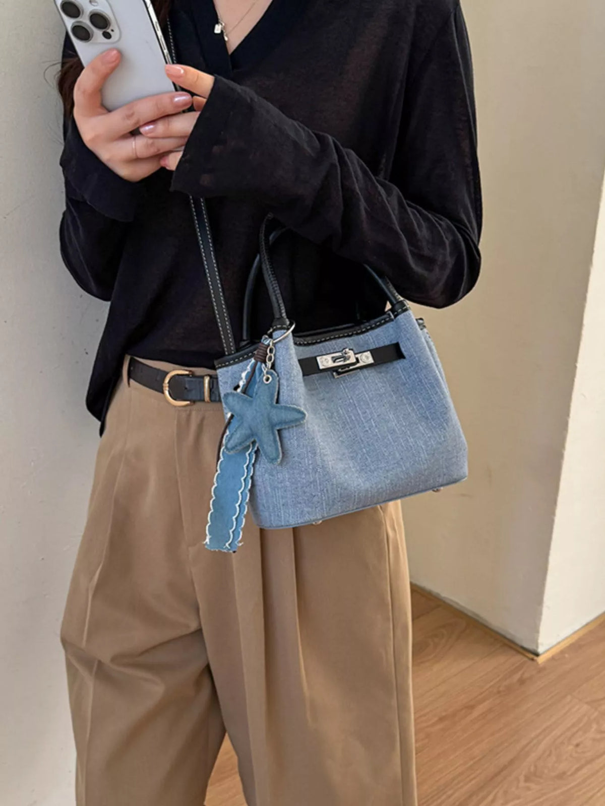 Top Handle Crossbody Bag