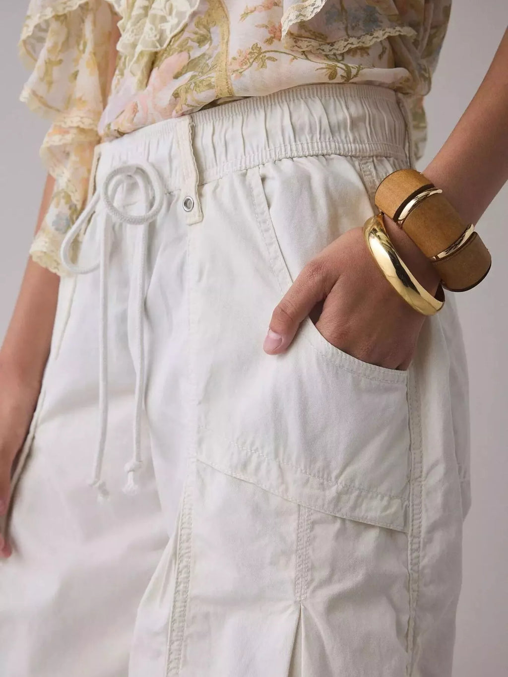 High-Waisted Cargo Wide-Leg Pants - Lilixa.store
