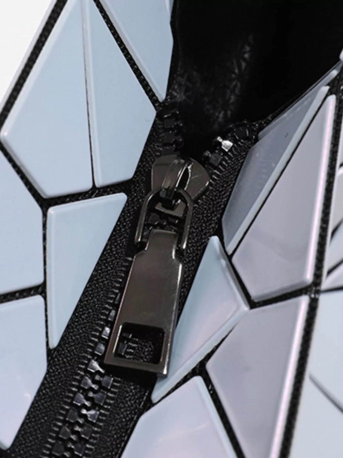 Geometric Prism Iridescent Shoulder Bag
