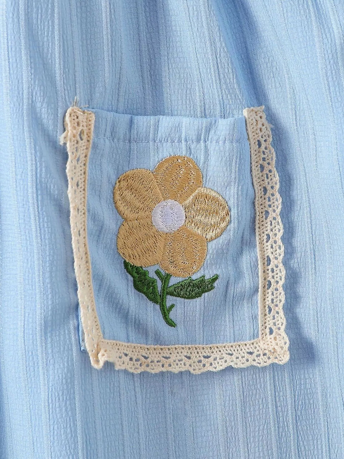 Children's Embroidered Ruffled Hem Dress - Lilixa.store