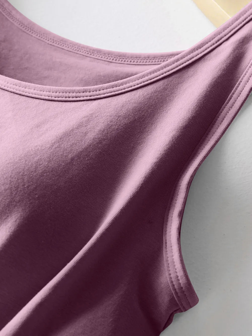 Round Neck Tank with Bra - Lilixa.store