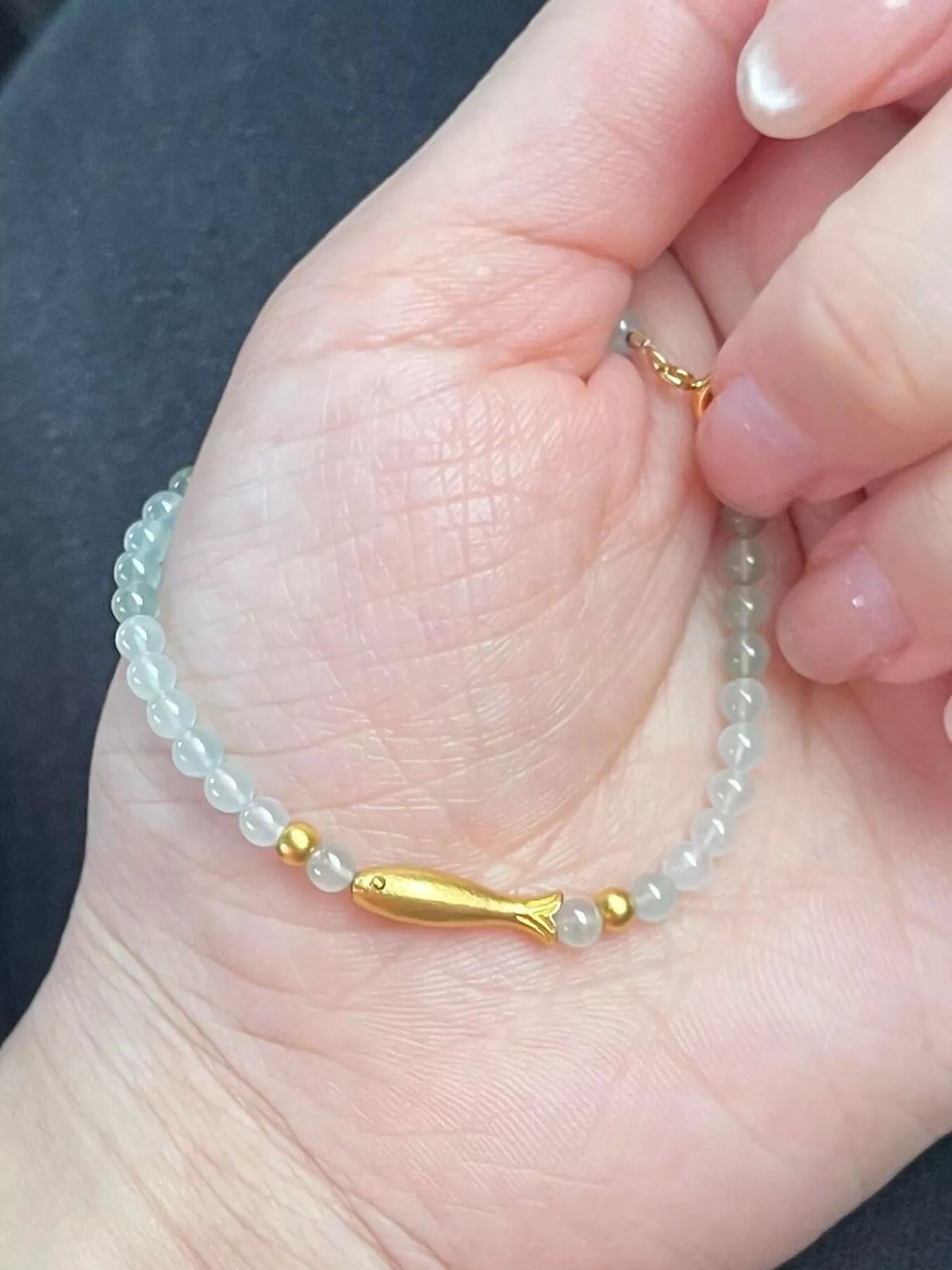 18K Gold-Plated Fish Beaded Bracelet - Lilixa.store