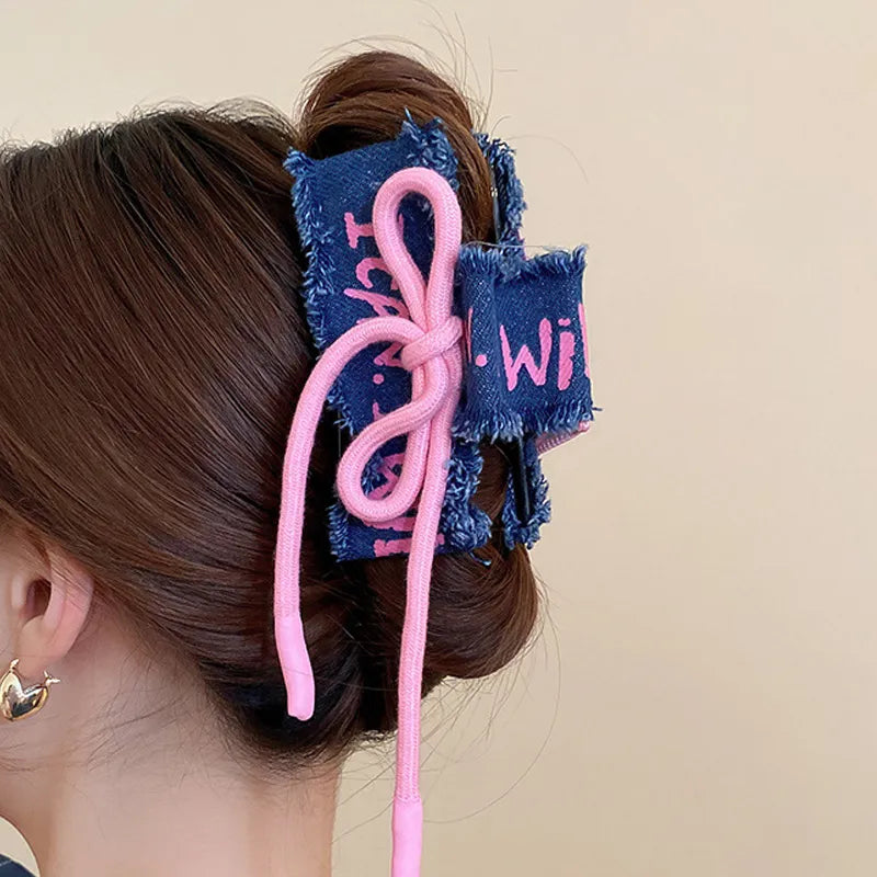 Acrylic Braided Rope Hair Claw Clip, view 5