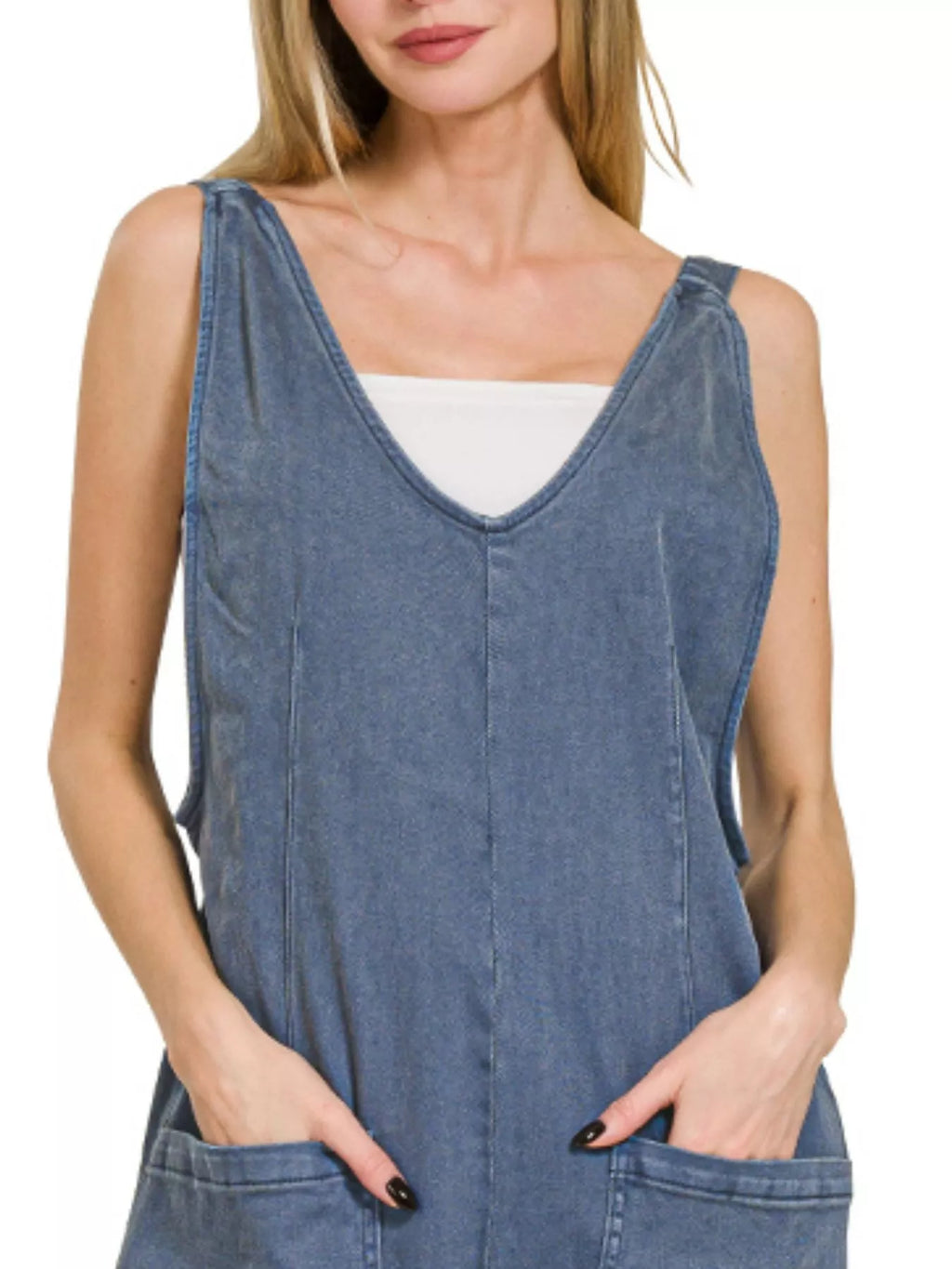 Zenana Casual Adjustable Strap Baggy Jumpsuit With Pocket - Lilixa.store