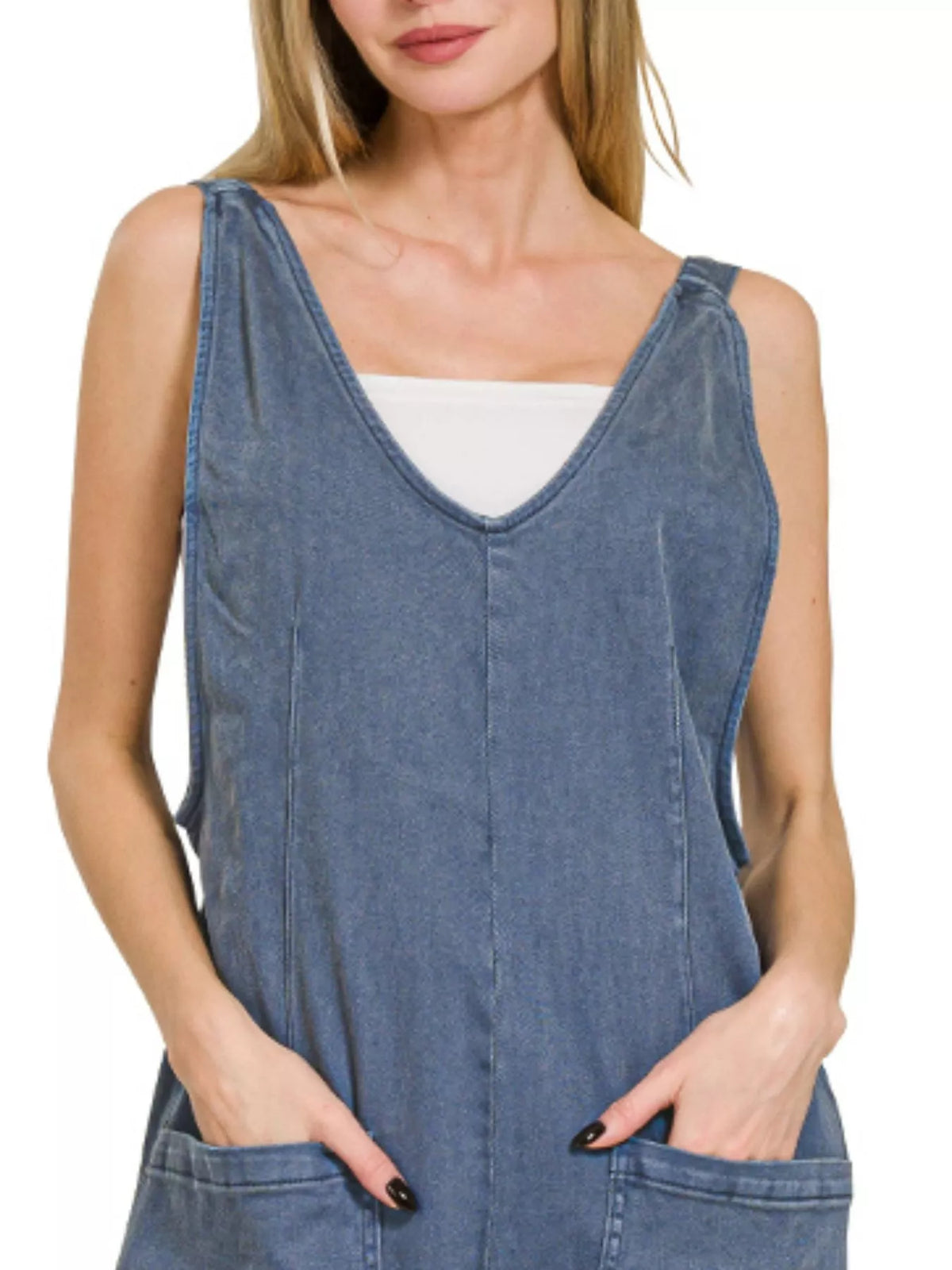 Zenana Casual Adjustable Strap Baggy Jumpsuit With Pocket - Lilixa.store