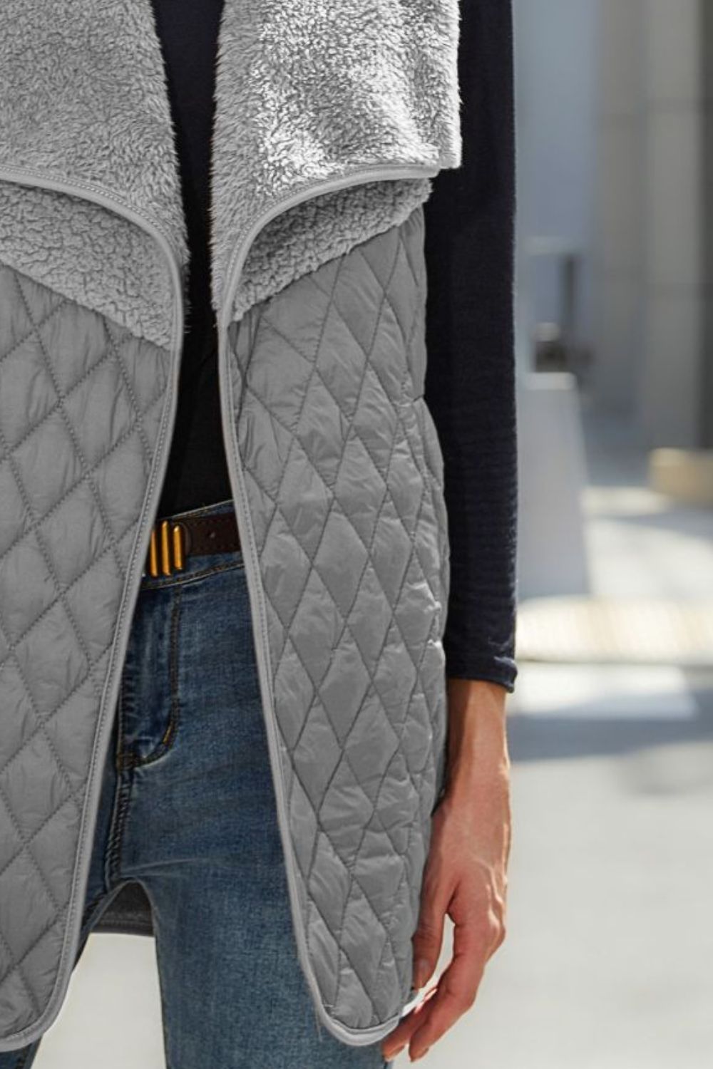 Open Front Collared Vest, view 8