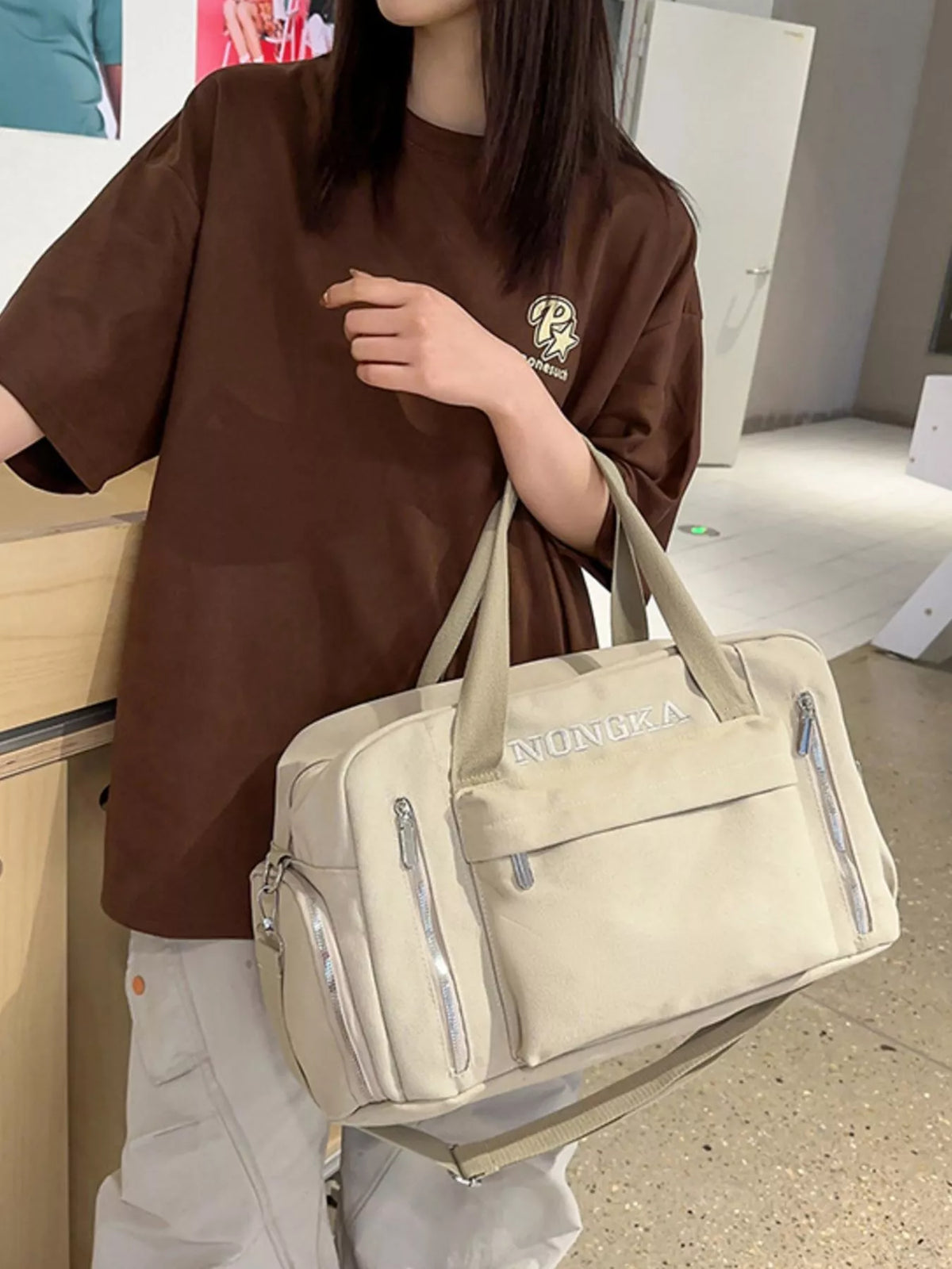 Canvas Multiple Pockets Travel Bag - Lilixa.store