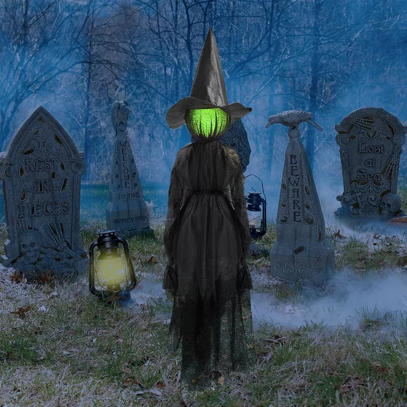 Halloween Glowing Head Witch - Lilixa.store