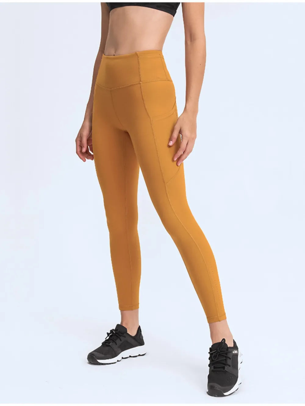 Millennia Wide Waistband Leggings with Pockets - Lilixa.store