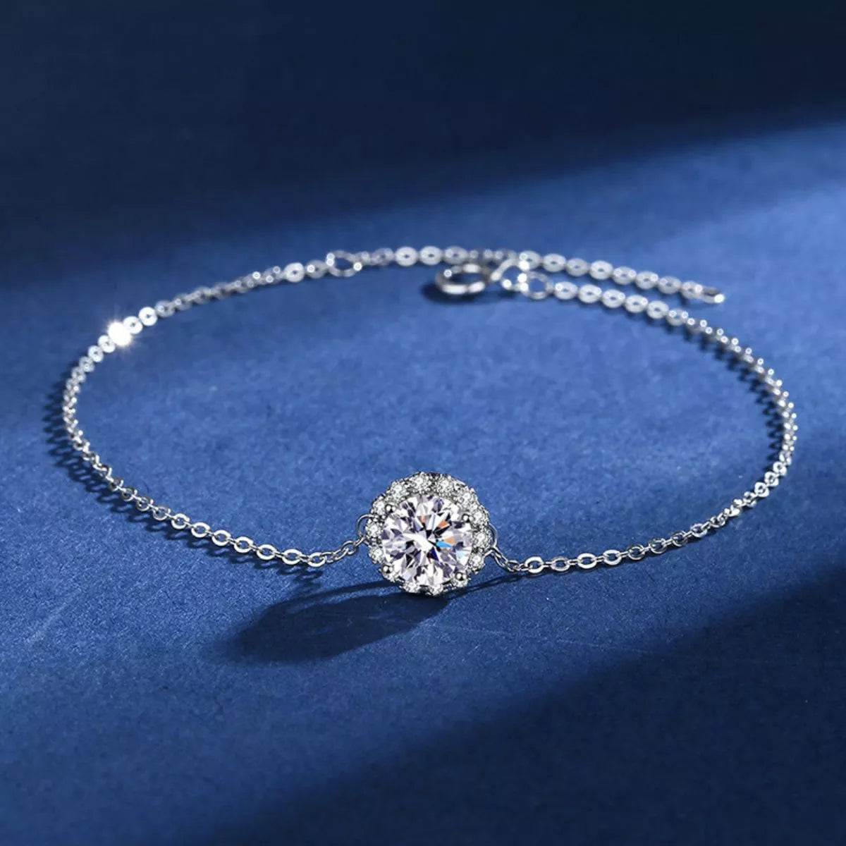 1 Carat 925 Sterling Silver Moissanite Bracelet - Lilixa.store