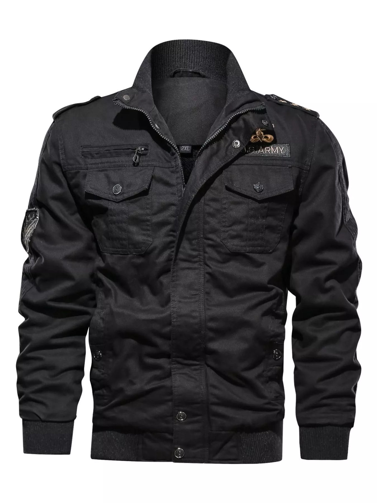 Men's Plus Size Zip Up Lightweight Bomber Jacket - Lilixa.store