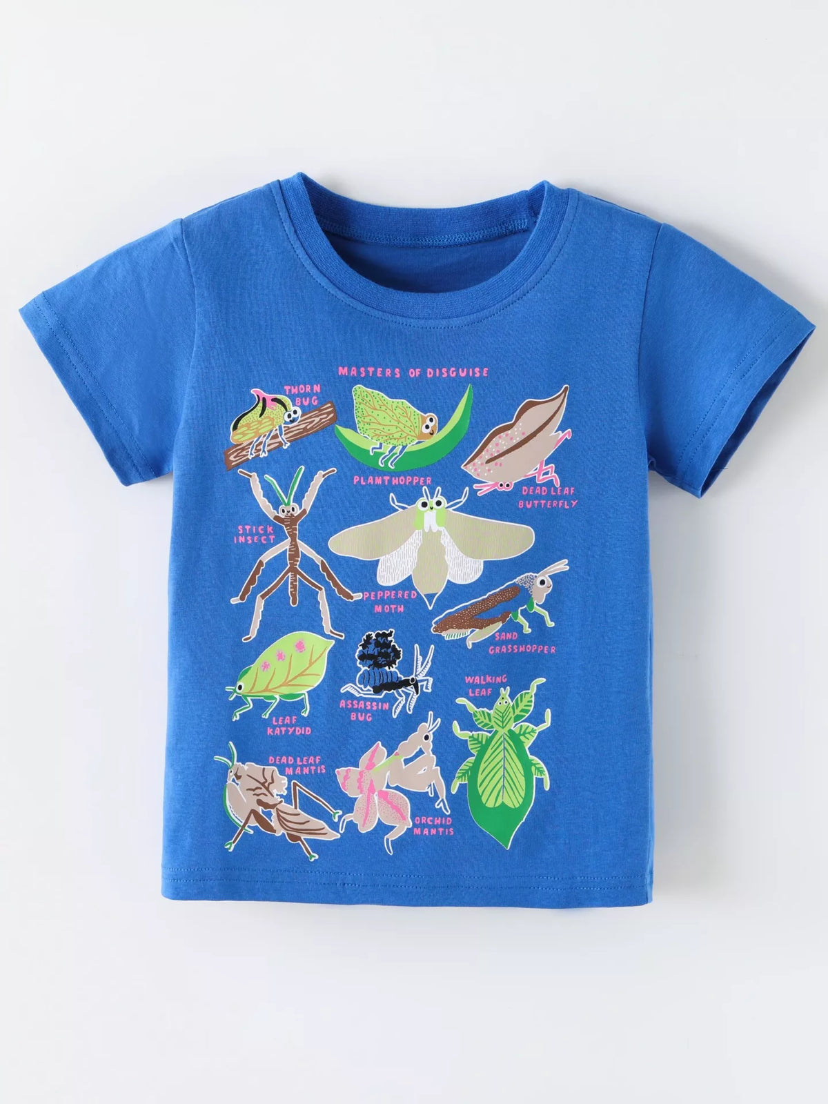 Children's Insect Print Round Neck Tee - Lilixa.store
