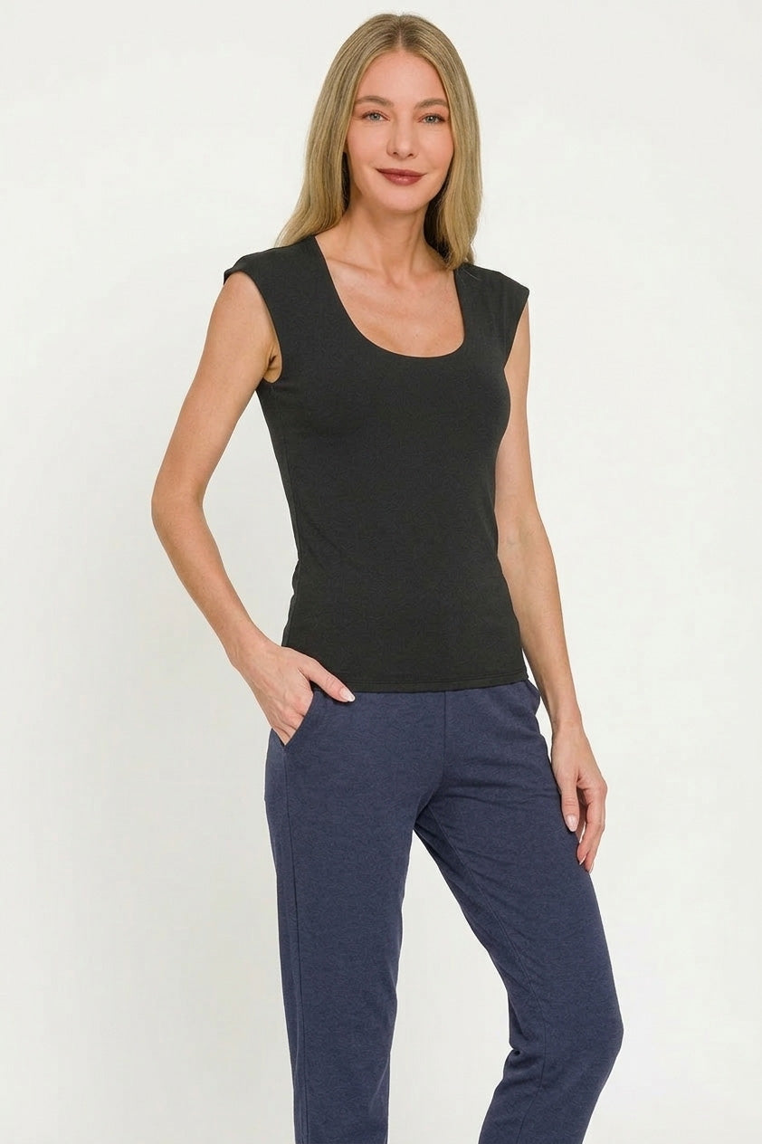 Zenana Double Layered Sleeveless Top - Lilixa.store