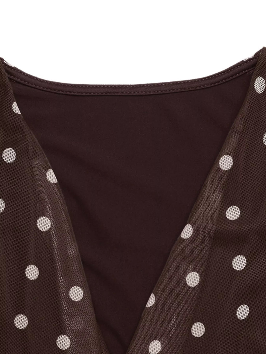 Polka Dot Cowl Neck Bodysuit - Lilixa.store