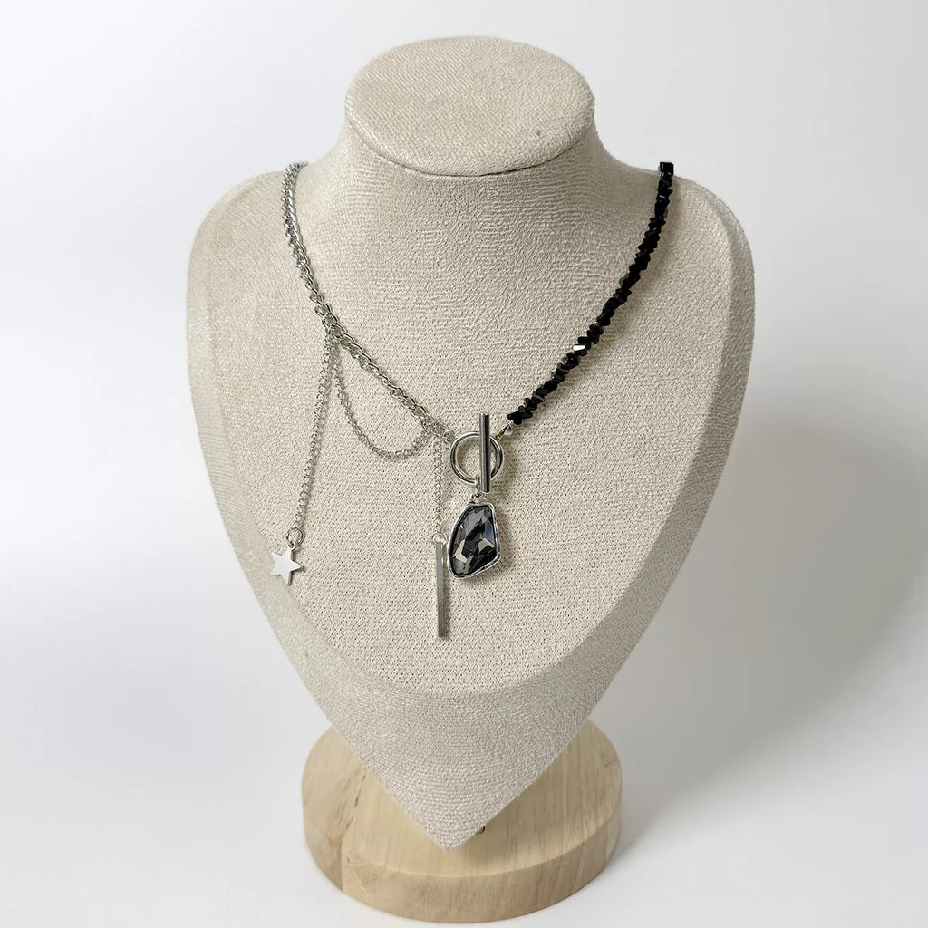 Gothic Punk Star Charm Toggle Necklace – image 1 | Lilixa Spooky Season