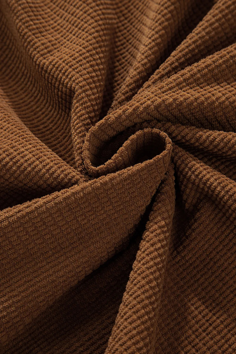 Pocketed Snap Down Long Sleeve Jacket in Brown, view 8