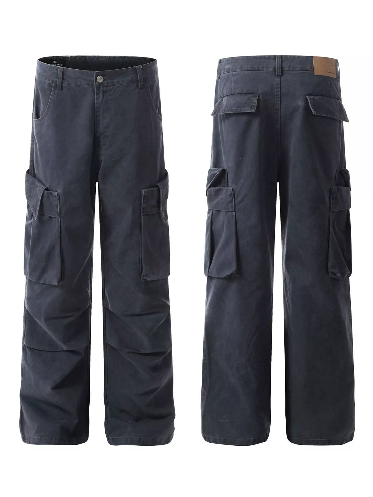 Men's Loose Fit Cargo Pants in Blue, view 4