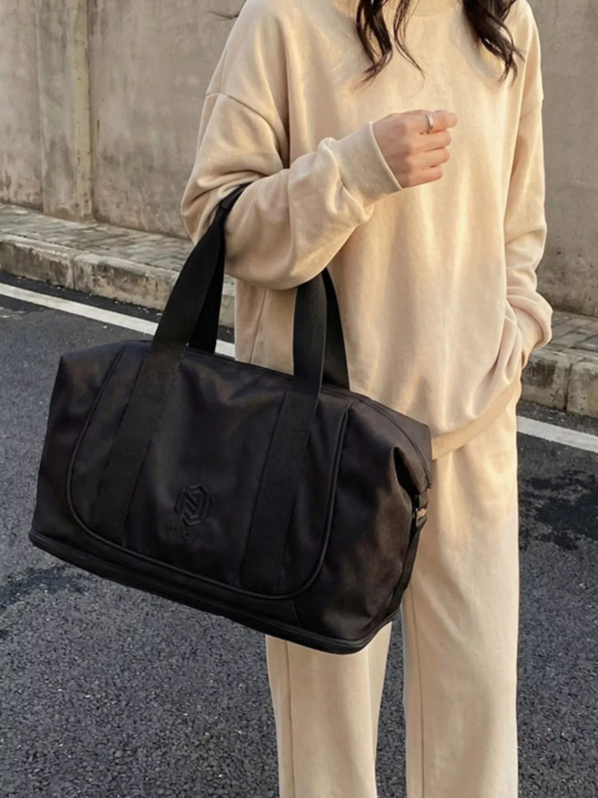 Solid Color Nylon Duffle Bag - Lilixa.store