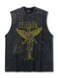 Men's Graphic Round Neck Tank - Lilixa.store