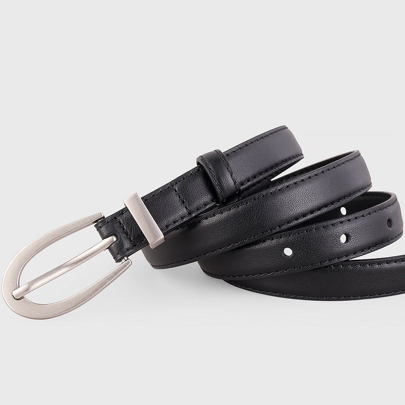 Leather Skinny Belt - Lilixa.store