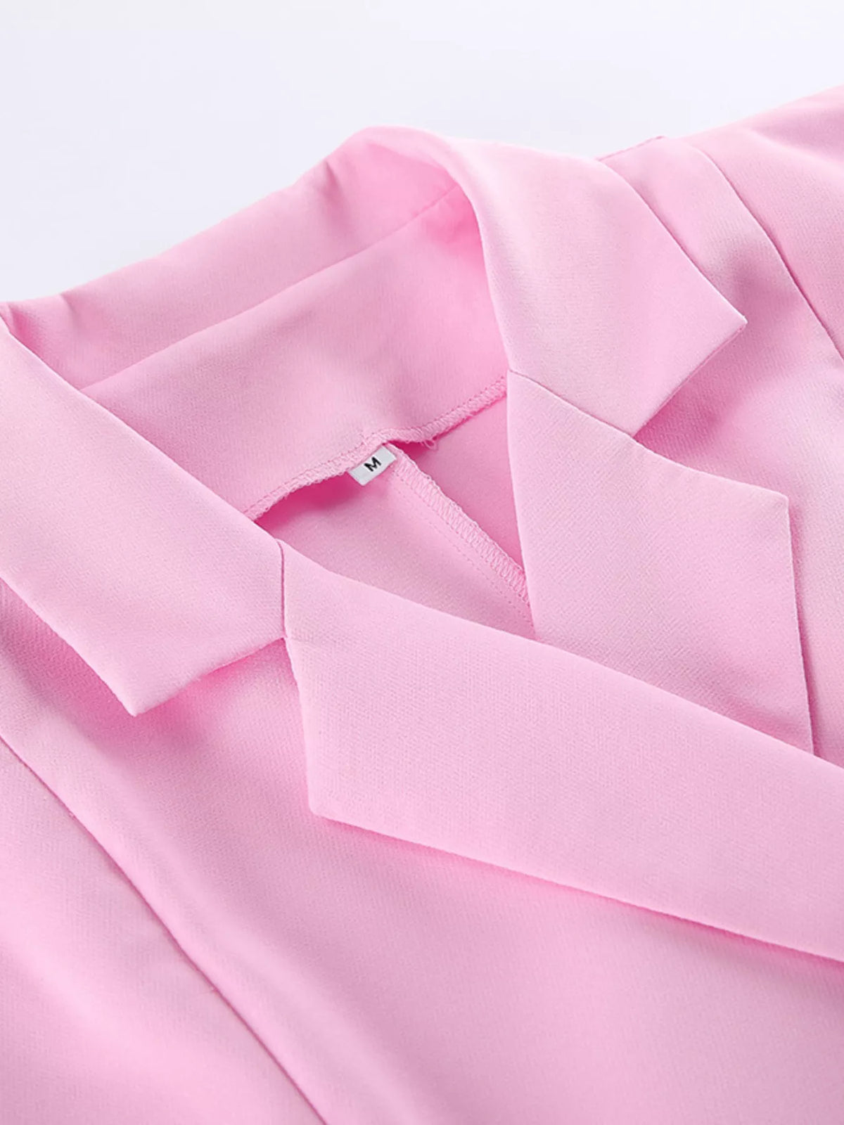 Sleeveless Blazer and Wide-Leg Pants Two-Piece Set in Pink, view 9