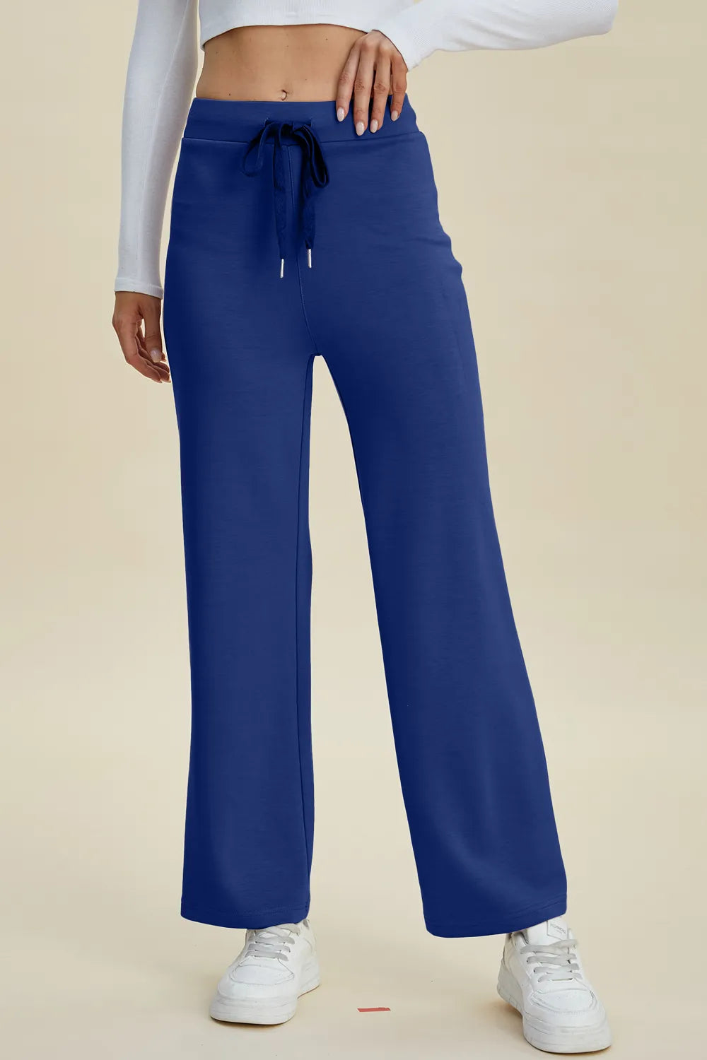 Basic Bae Full Size Air Scuba Drawstring Wide Leg Pants, view 6