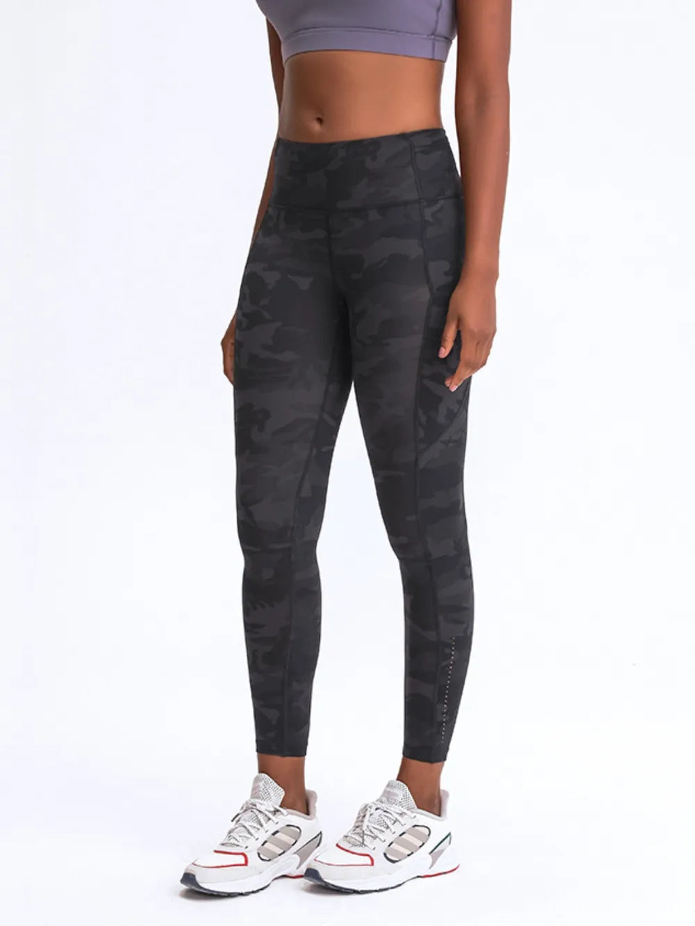 Millennia Wide Waistband Leggings with Pockets - Lilixa.store